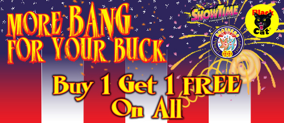 Goodtimes Fireworks - buy one get one free